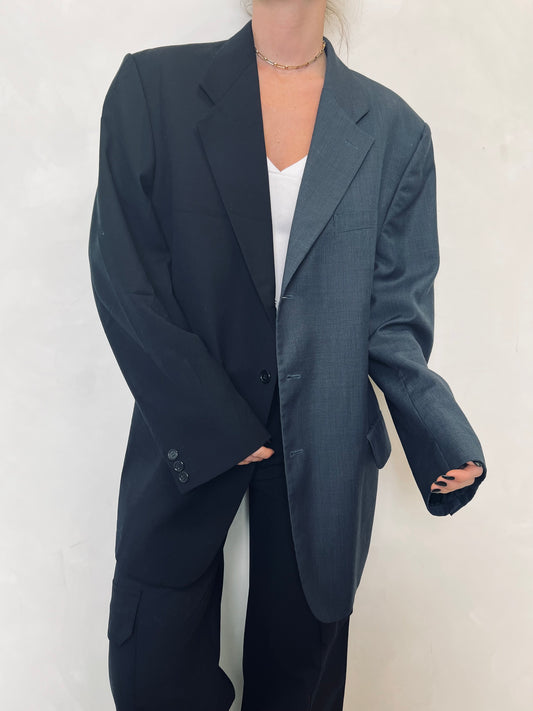 Vintage Contrast Two-Piece Blazer